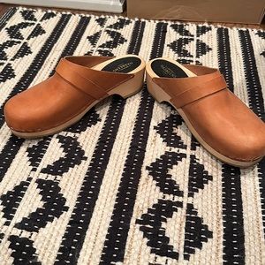 Swedish Hasbeens tan leather size 38 used once